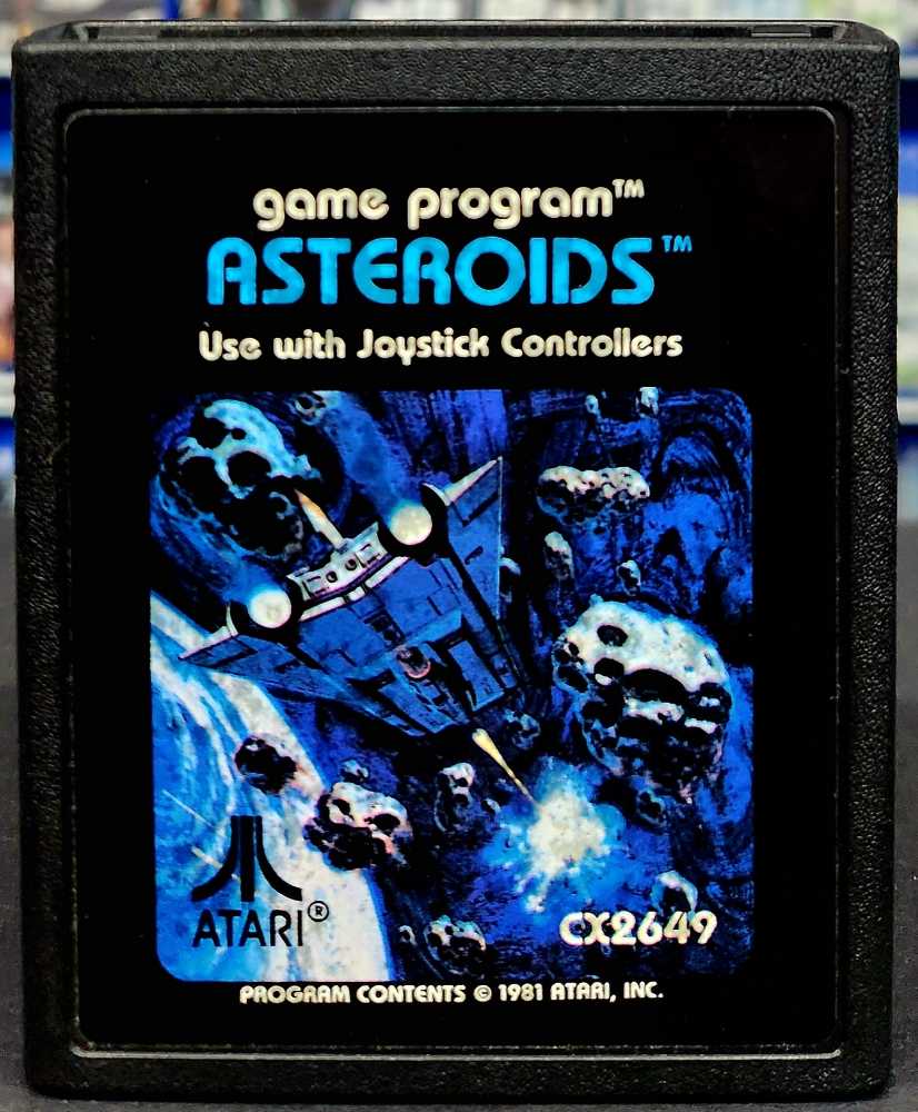 Asteroids - Atari 2600 video game collectible - Main Image 2