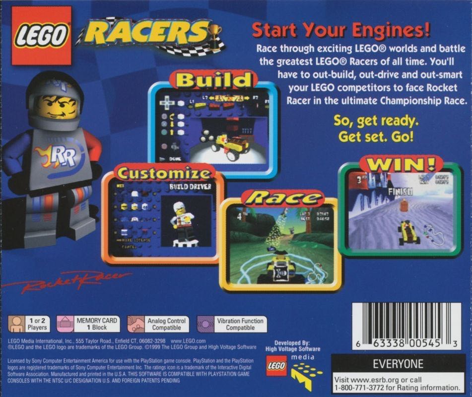 Lego Racers - Sony PlayStation (LEGO Media - 1-2) video game collectible [Barcode 663338005453] - Main Image 2