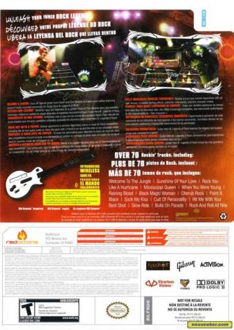 Guitar Hero 3: Legends of Rock - Nintendo Wii (RedOctane - 2) video game collectible - Main Image 2