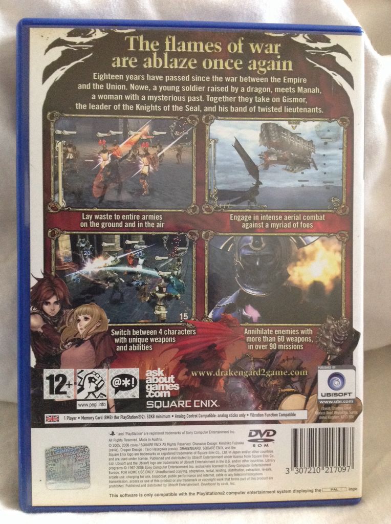 Drakengard 2 - Sony PlayStation 2 (PS2) (Ubisoft - 1) video game collectible [Barcode 3307210217097] - Main Image 2
