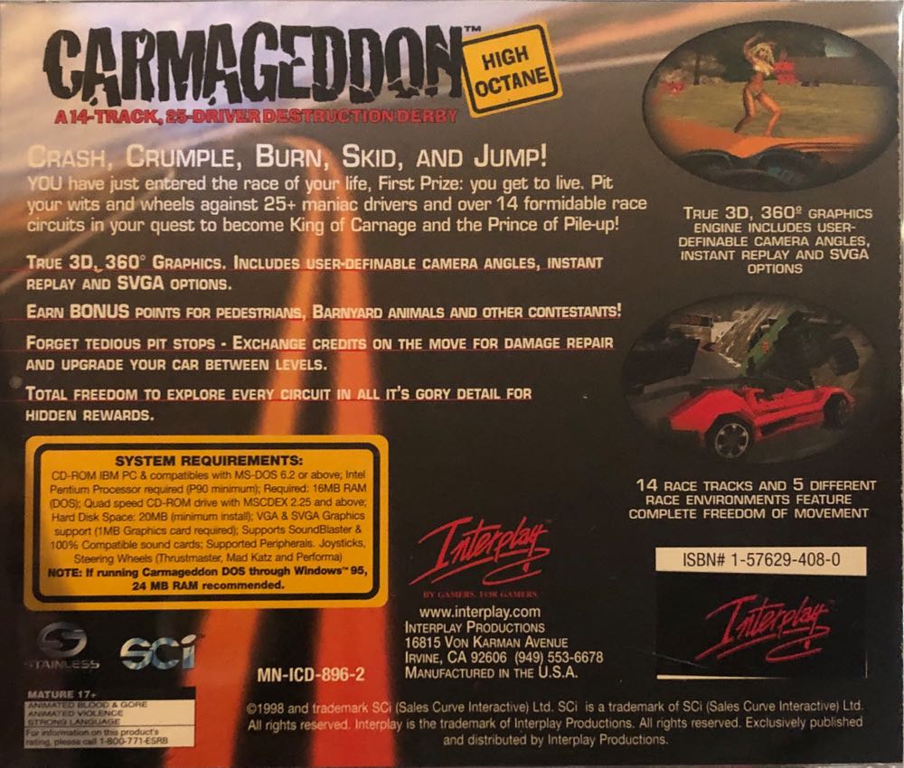Carmageddon - PC (Interplay Entertainment Corp.) video game collectible - Main Image 2