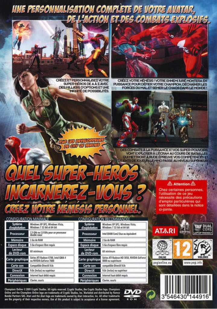 Champions Online - Microsoft Windows (Steam) video game collectible [Barcode 742725279247] - Main Image 2