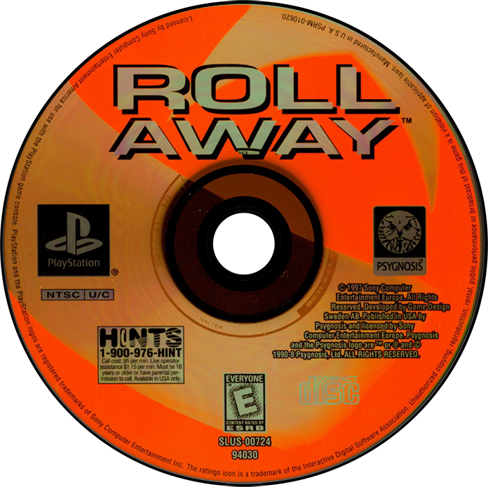 Roll Away - Sony PlayStation (Psygnosis - 2) video game collectible [Barcode 735009403025] - Main Image 3