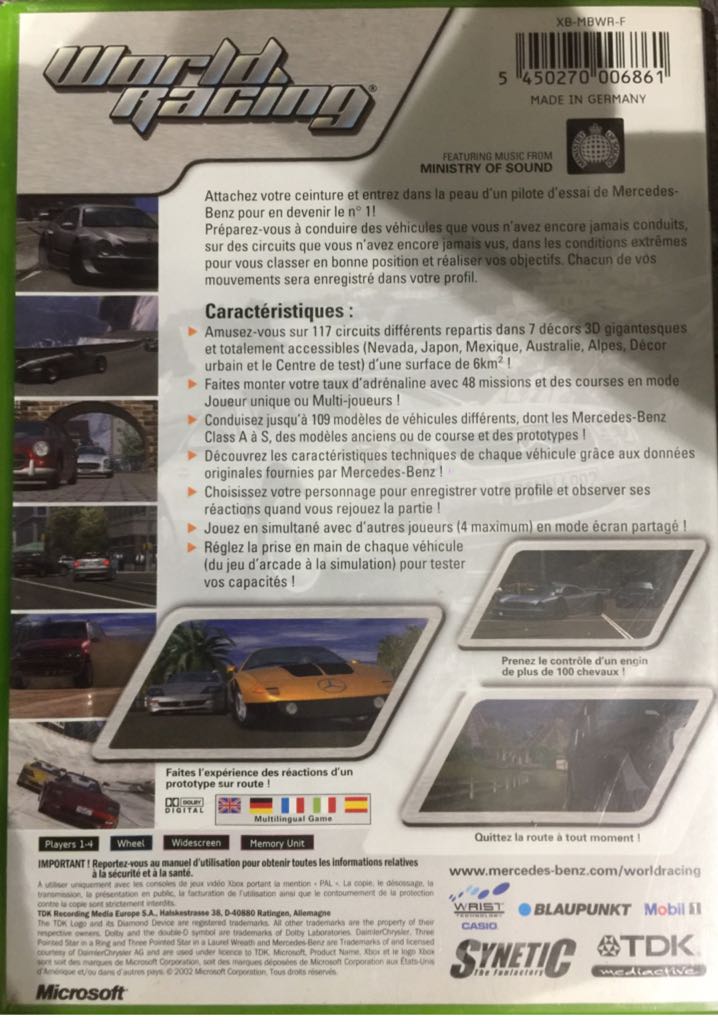 World Racing - Microsoft Xbox video game collectible [Barcode 5450270006861] - Main Image 2