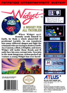 Widget - Nintendo Entertainment System (NES) (Atlus - 1 Players) video game collectible [Barcode 730865200047] - Main Image 2