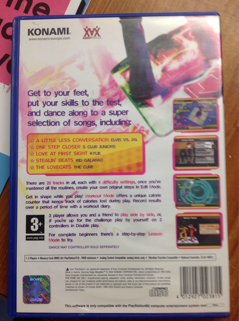 DancingStage Megamix - Sony PlayStation 2 (PS2) (Konami - 1-2) video game collectible [Barcode 4012927023815] - Main Image 2