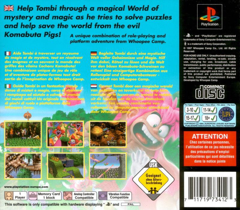 Tombi! - Sony PlayStation video game collectible - Main Image 2