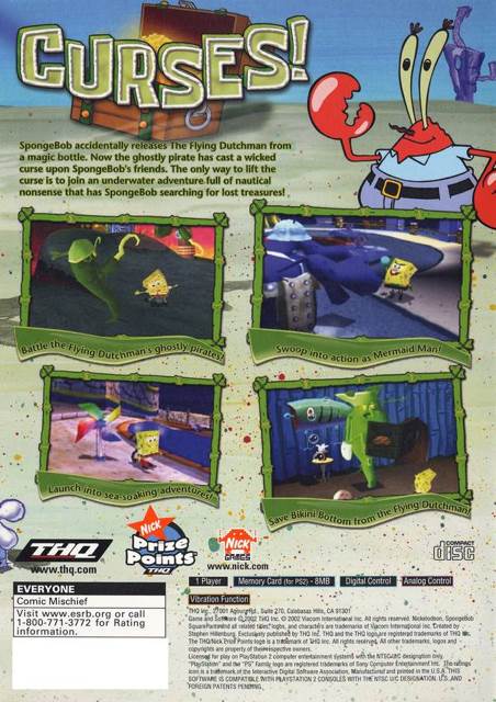 Spongebob Squarepants : Revenge Of The Flying Dutchman - Sony PlayStation 2 (PS2) (THQ - 1) video game collectible [Barcode 4005209042994] - Main Image 2