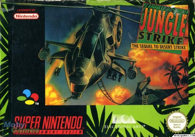 Jungle Strike - Nintendo Super Nintendo Entertainment System (SNES) (Electronic Arts - 1) video game collectible [Barcode 5015839245886] - Main Image 1