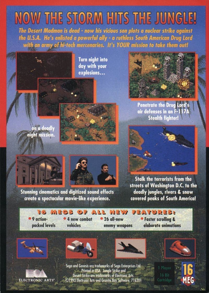 Jungle Strike - Sega Genesis (Mega Drive) video game collectible - Main Image 2