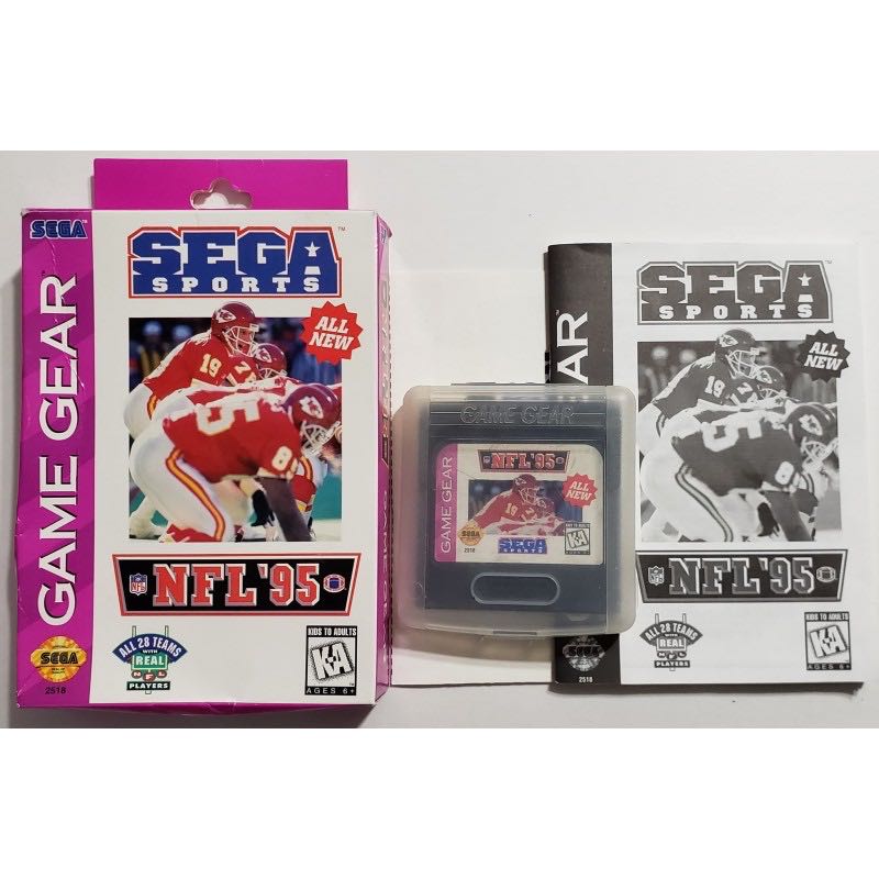 Nfl 95 - Sega Game Gear (Sega Sports - 1-2) video game collectible - Main Image 2