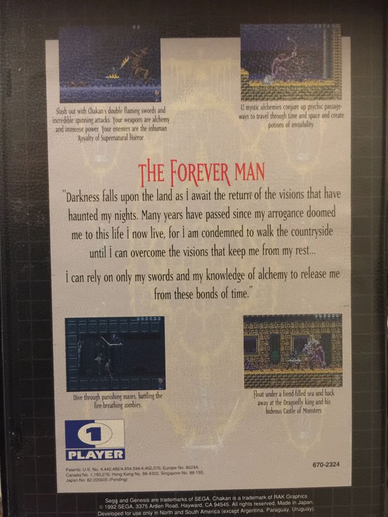 Chakan - Sega Genesis (Mega Drive) (Sega - 1) video game collectible - Main Image 2