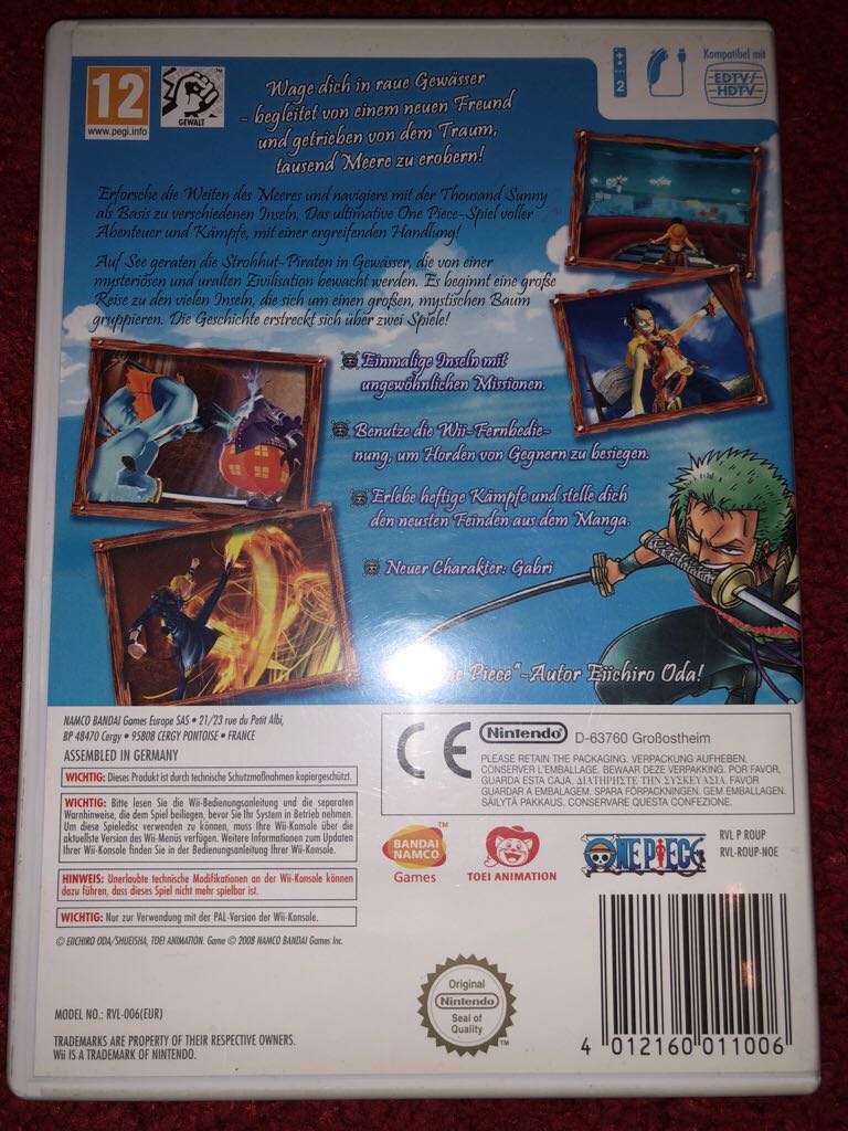 One Piece Unlimited Cruise 1 - Nintendo Wii (2) video game collectible [Barcode 4012160011006] - Main Image 2