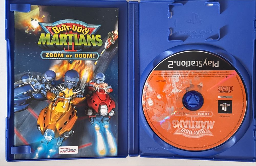Butt-Ugly Martians Zoom Or Doom - Sony PlayStation 2 (PS2) (Vivendi Universal) video game collectible [Barcode 3348542154940] - Main Image 3