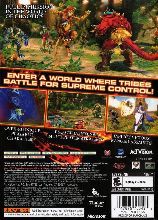 Chaotic Shadow Warriors - Nintendo Wii (Activision - 2) video game collectible [Barcode 047875760615] - Main Image 2