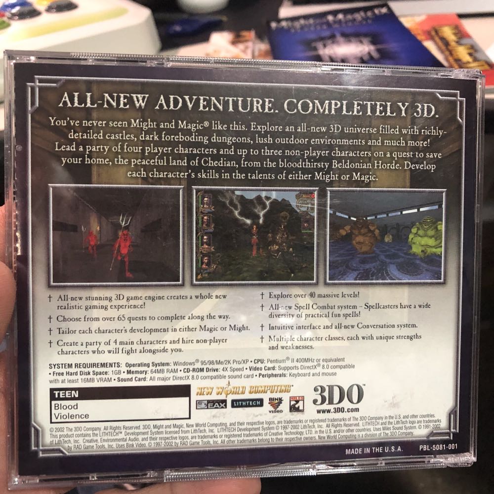 Might And Magic IX - PC (3DO - 1-2) video game collectible [Barcode 790561530411] - Main Image 2