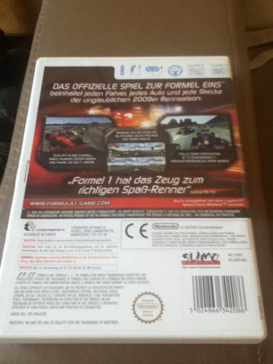 F1 2009 - Nintendo Wii (4) video game collectible [Barcode 5024866342086] - Main Image 2