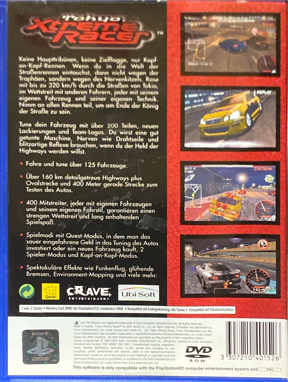 Tokyo Xtreme Racer - Sony PlayStation 2 (PS2) (Ubi Soft Entertainment - 1) video game collectible [Barcode 3307210401526] - Main Image 2