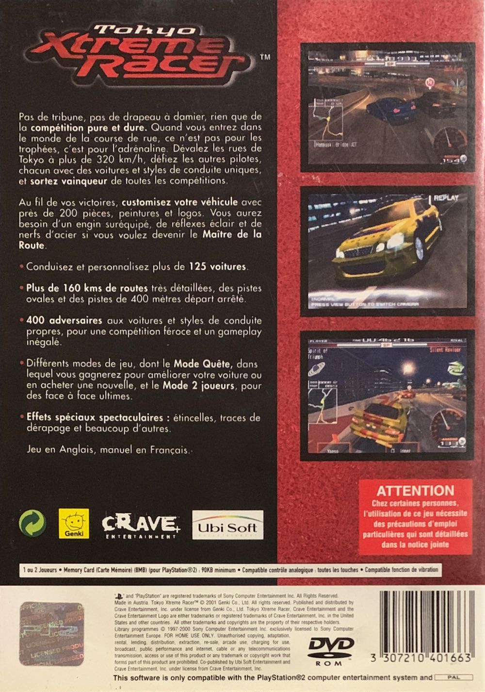 Tokyo Xtreme Racer - PC (Ubi Soft Entertainment and Crave Entertainment - 1-2) video game collectible [Barcode 3307210401663] - Main Image 2