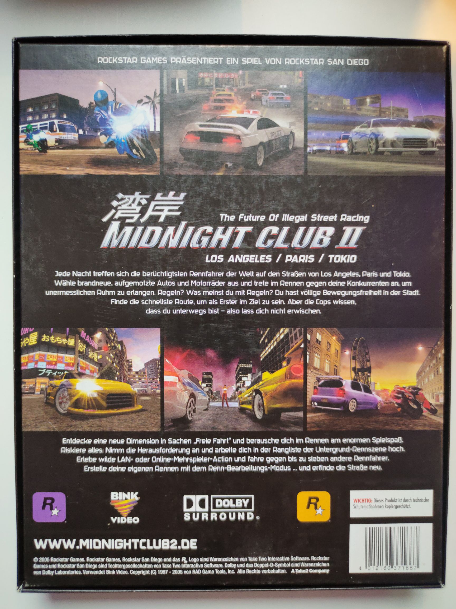 Midnight Club II - PC video game collectible [Barcode 4012160371667] - Main Image 2