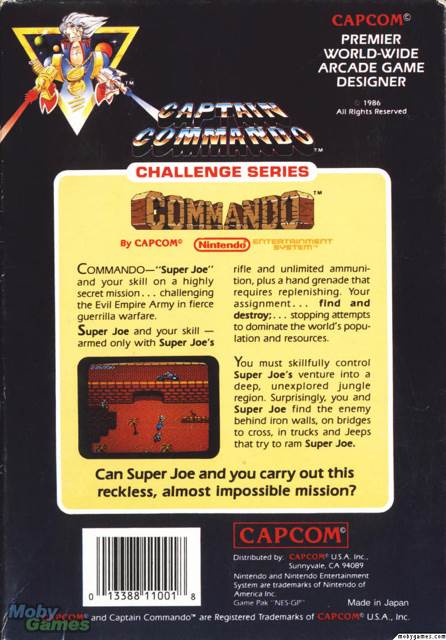 Commando - Nintendo Entertainment System (NES) (Capcom - 1-2) video game collectible [Barcode 5018064460291] - Main Image 2
