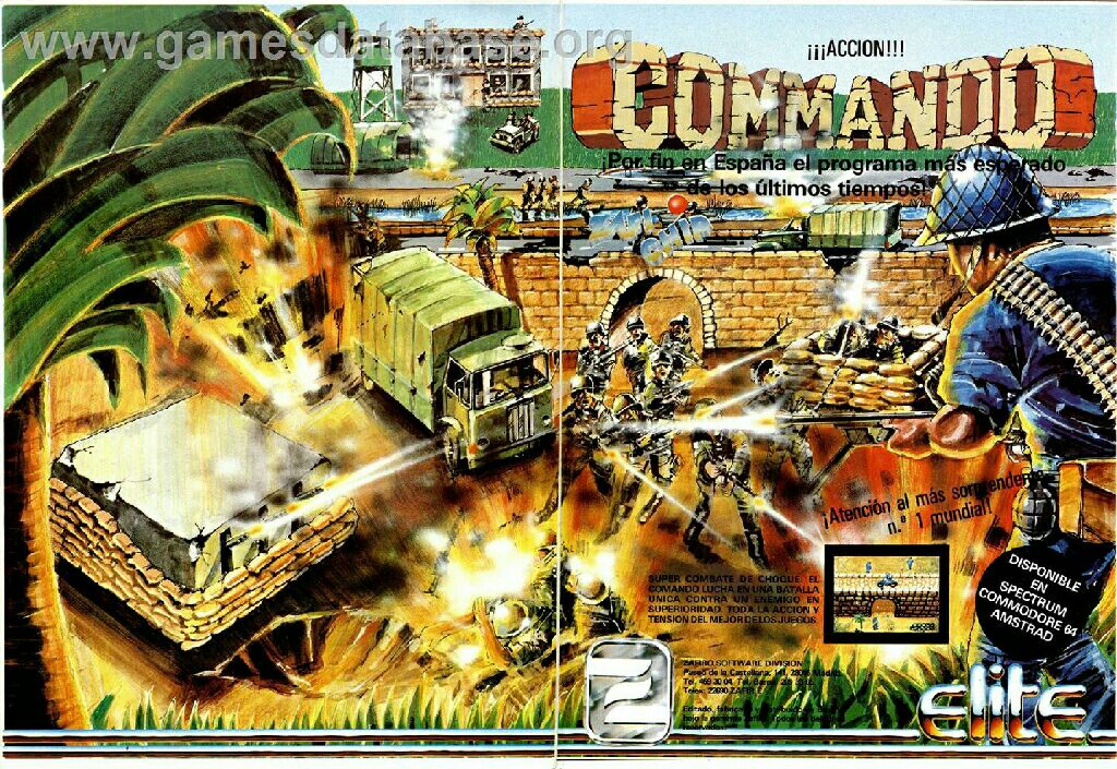 Commando - Sinclair ZX Spectrum video game collectible - Main Image 1