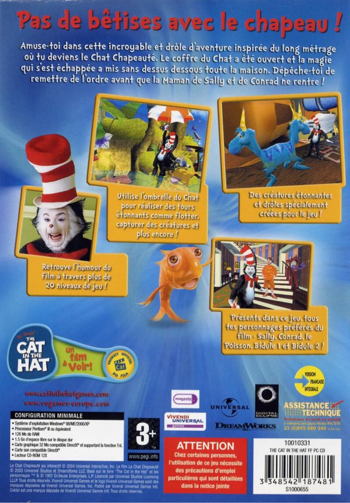 Dr.Seuss The Cat In The Hat - Sony PlayStation 2 (PS2) video game collectible - Main Image 2