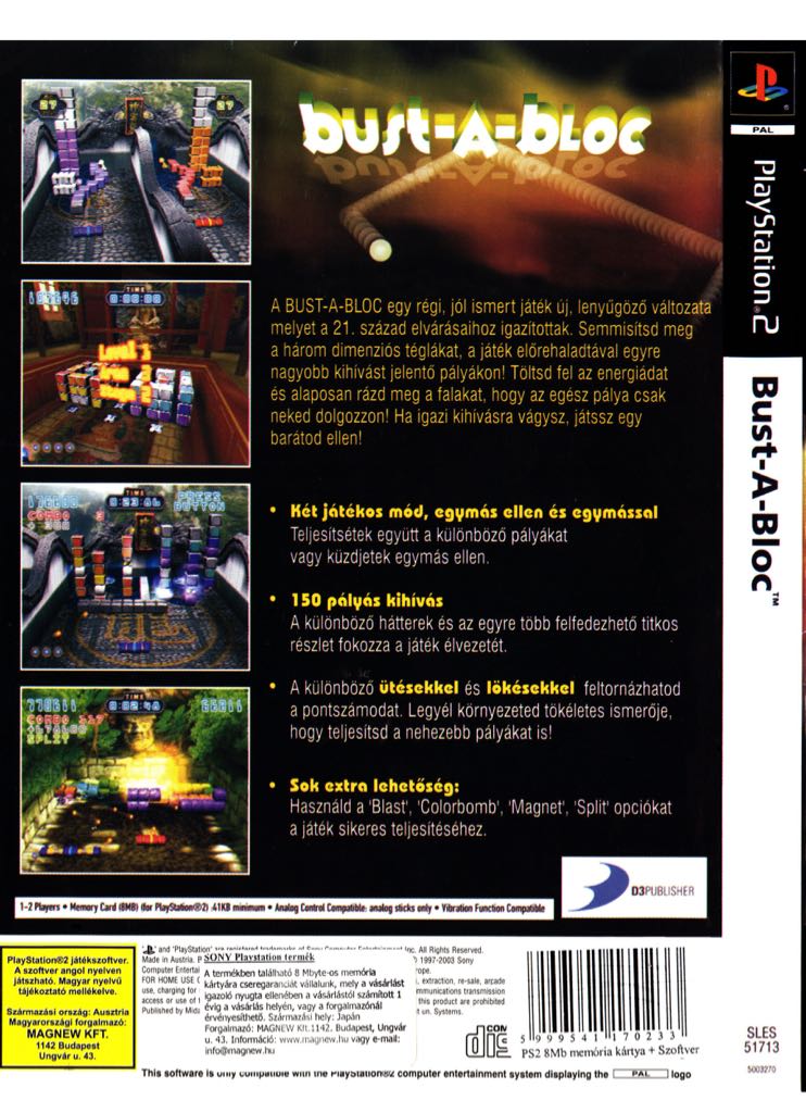 Bust A Bloc - Sony PlayStation 2 (PS2) (Midas Interactive Entertainment - 1-2) video game collectible [Barcode 5036675003270] - Main Image 2