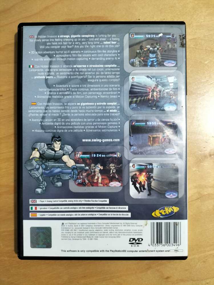 Hidden Invasion - Sony PlayStation 2 (PS2) (Swing ! - 1) video game collectible [Barcode 4033756003496] - Main Image 2