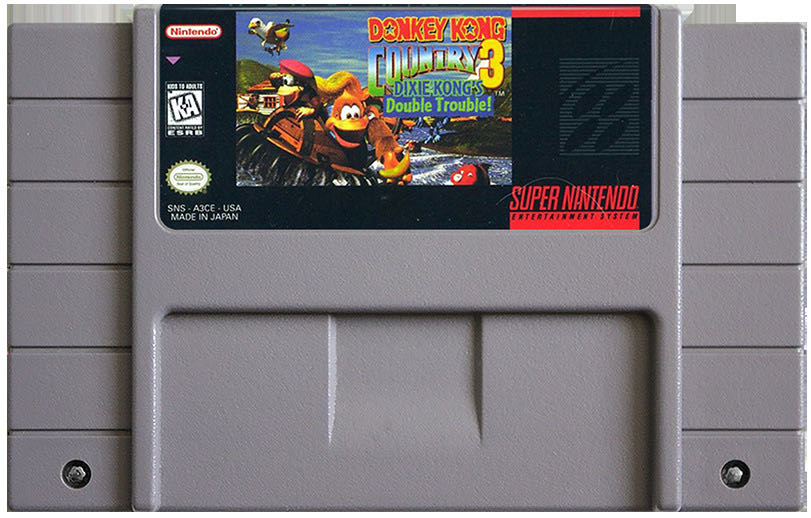Donkey Kong Country 3 - Nintendo Super Nintendo Entertainment System (SNES) (Rare Games) video game collectible - Main Image 3