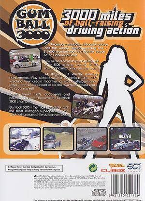 Gumball 3000 - Sony PlayStation 2 (PS2) (SCi Games - 1-2) video game collectible [Barcode 5021290021129] - Main Image 2