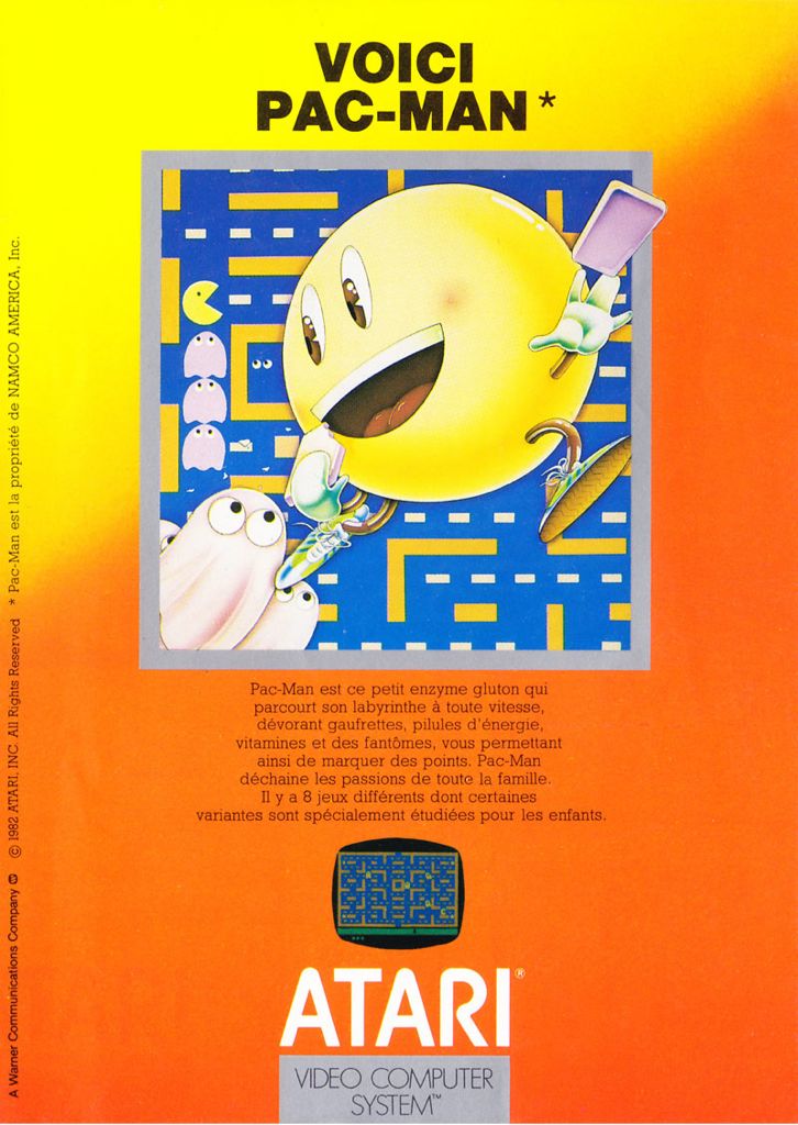 Pac-Man - Atari 2600 (Atari, Namco) video game collectible - Main Image 2