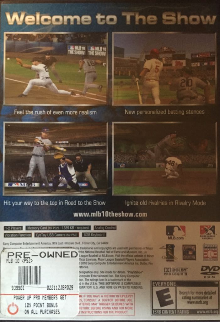 MLB 10 The Show - Sony PlayStation 2 (PS2) video game collectible - Main Image 2