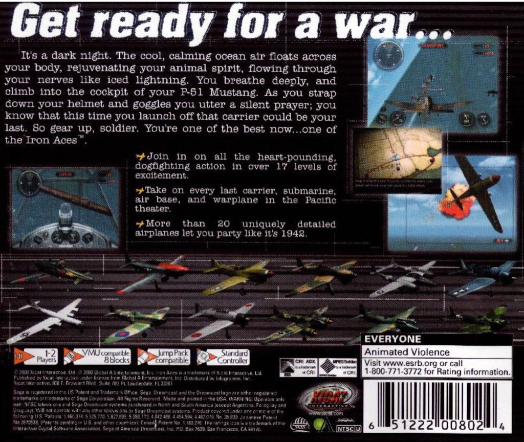 Iron Aces - Sega Dreamcast video game collectible [Barcode 5060023733045] - Main Image 2