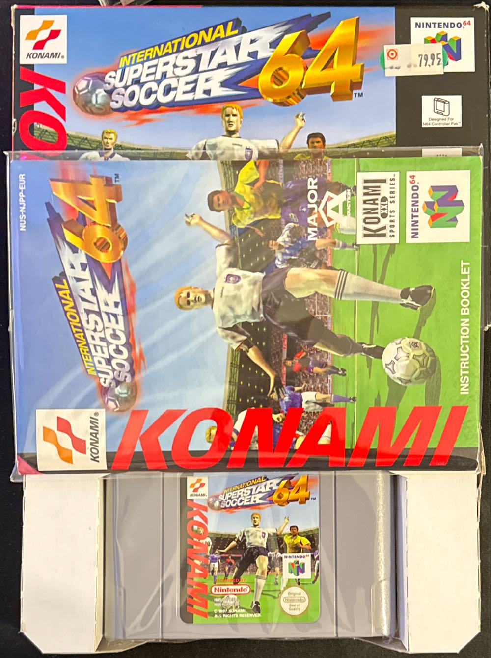 International Superstar Soccer 64 - Nintendo 64 (N64) (Konami - 4) video game collectible [Barcode 4988602047431] - Main Image 3