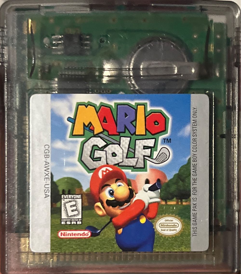 Mario Golf (Loose) - Nintendo Game Boy Color (Nintendo - 1-2) video game collectible [Barcode 041496130963] - Main Image 3