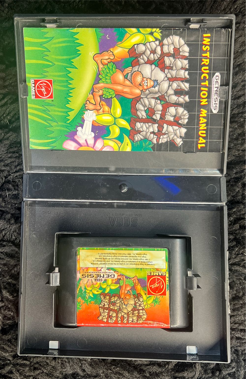 Chuck Rock - Sega Genesis (Mega Drive) (Virgin - 1) video game collectible [Barcode 052145820005] - Main Image 3