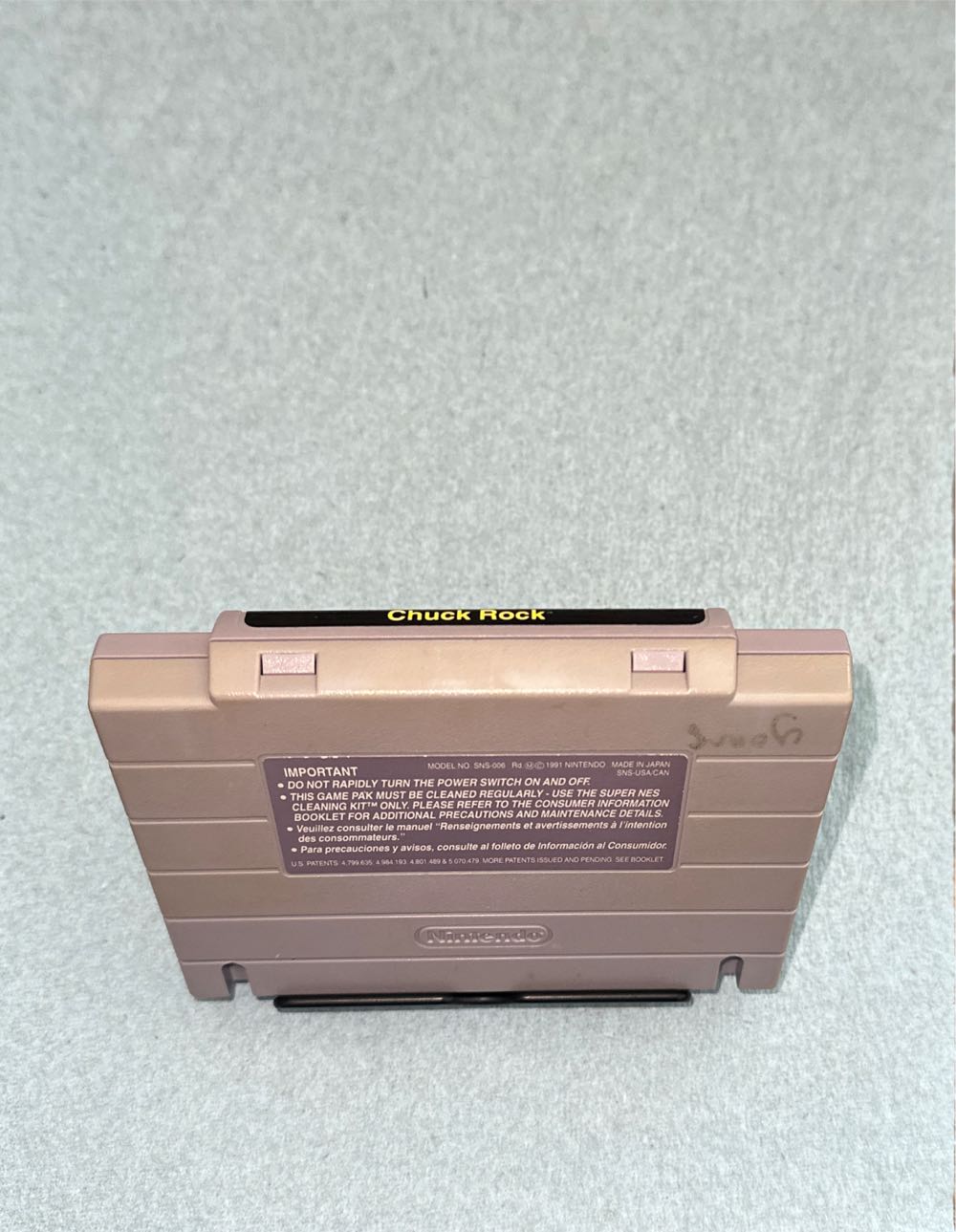 Chuck Rock - Nintendo Super Nintendo Entertainment System (SNES) video game collectible - Main Image 4