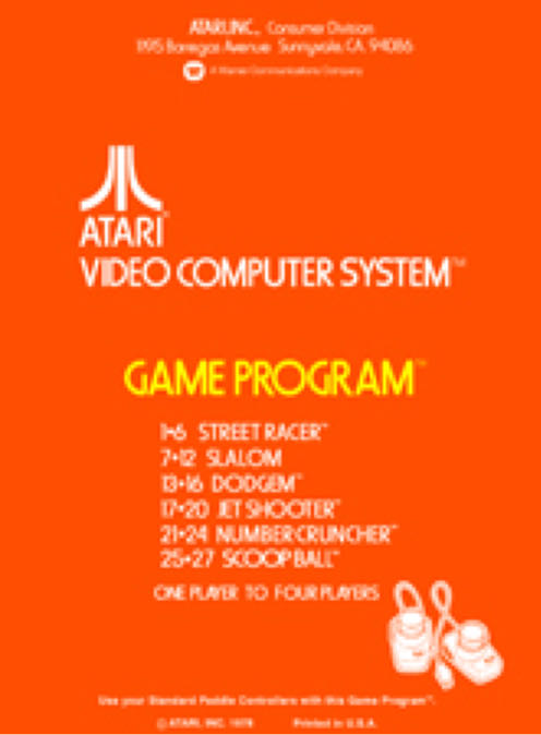 Street Racer - Atari 2600 (Atari - 2) video game collectible [Barcode 3362931604076] - Main Image 2