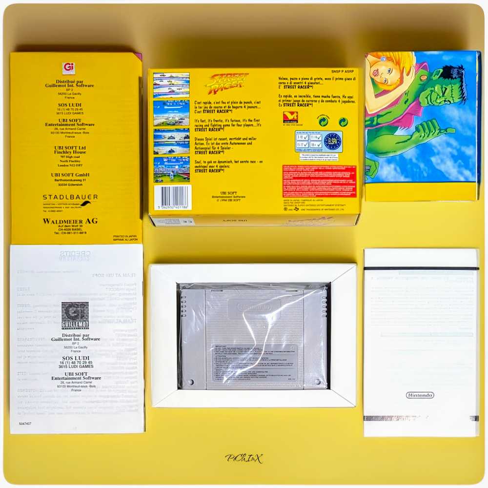 Street Racer - Nintendo Super Nintendo Entertainment System (SNES) video game collectible - Main Image 3