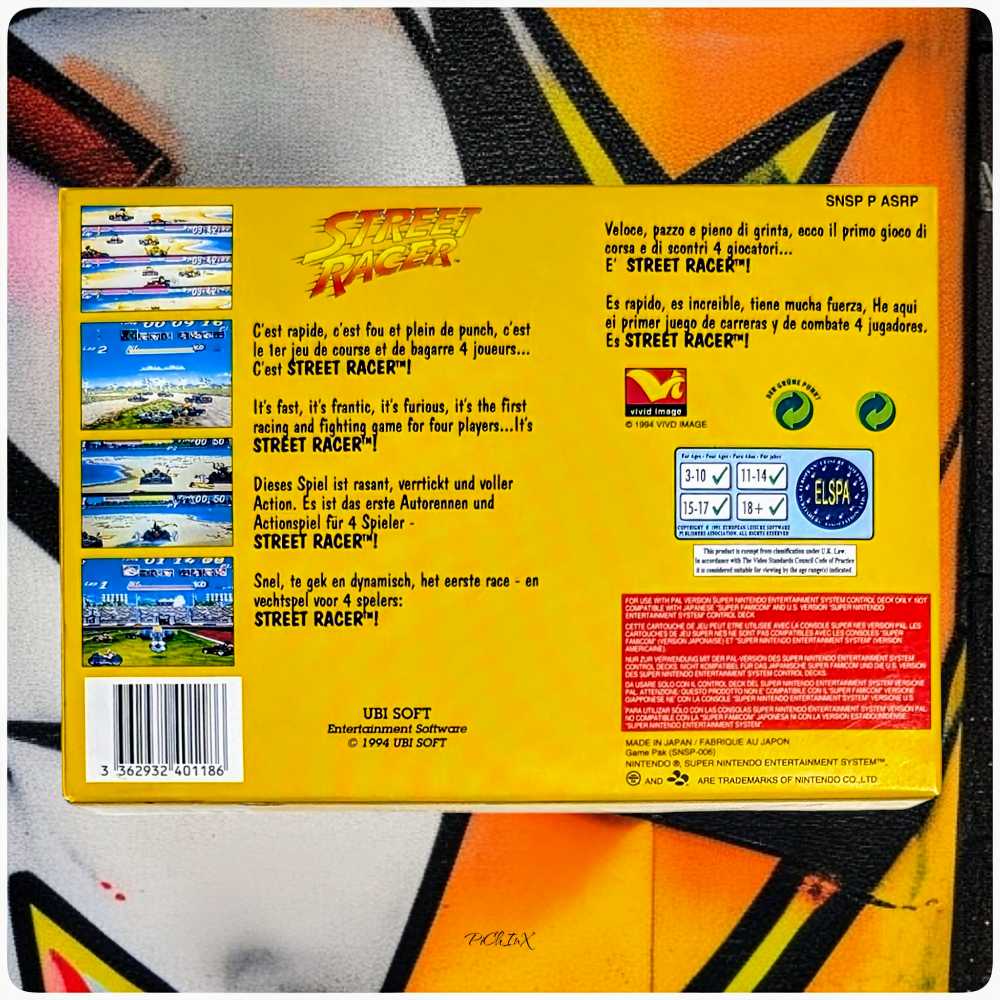 Street Racer - Nintendo Super Nintendo Entertainment System (SNES) video game collectible - Main Image 4