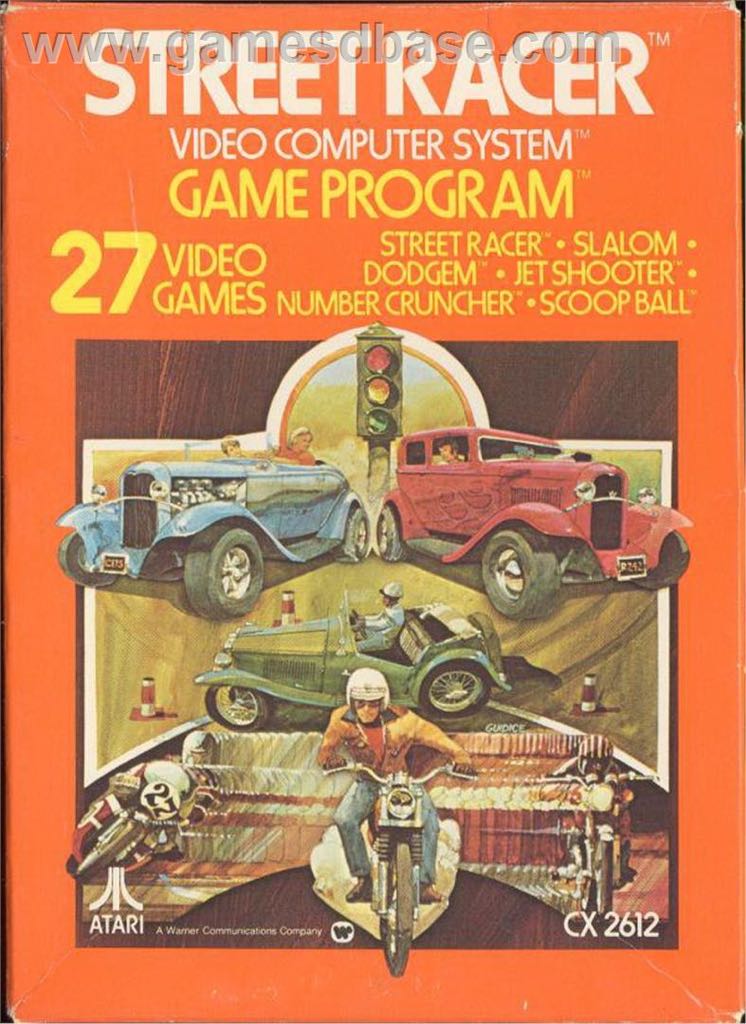 Street Racer - Atari 2600 (Atari Inc.) video game collectible - Main Image 1