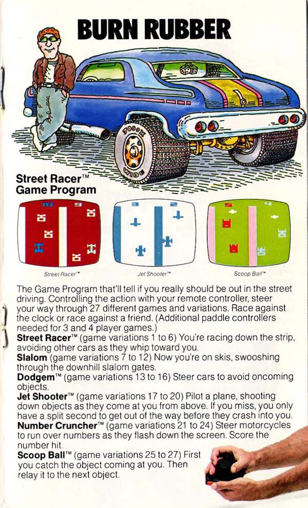 Street Racer - Atari 2600 video game collectible - Main Image 2