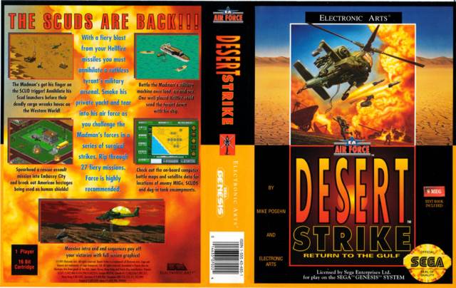 Desert Strike - Sega Master System (Electronic Arts - 1) video game collectible [Barcode 5022231210848] - Main Image 2