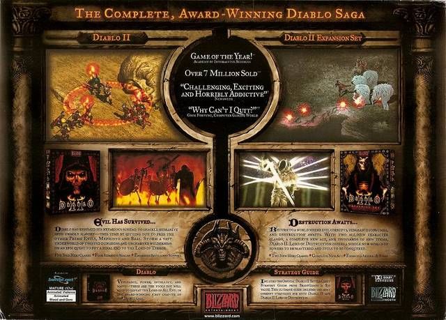 Diablo Battle Chest - PC (Blizzard Entertainment - 1) video game collectible [Barcode 020626717304] - Main Image 2