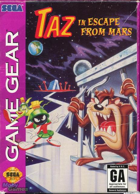 Taz In Escape From Mars - Sega Game Gear video game collectible - Main Image 1