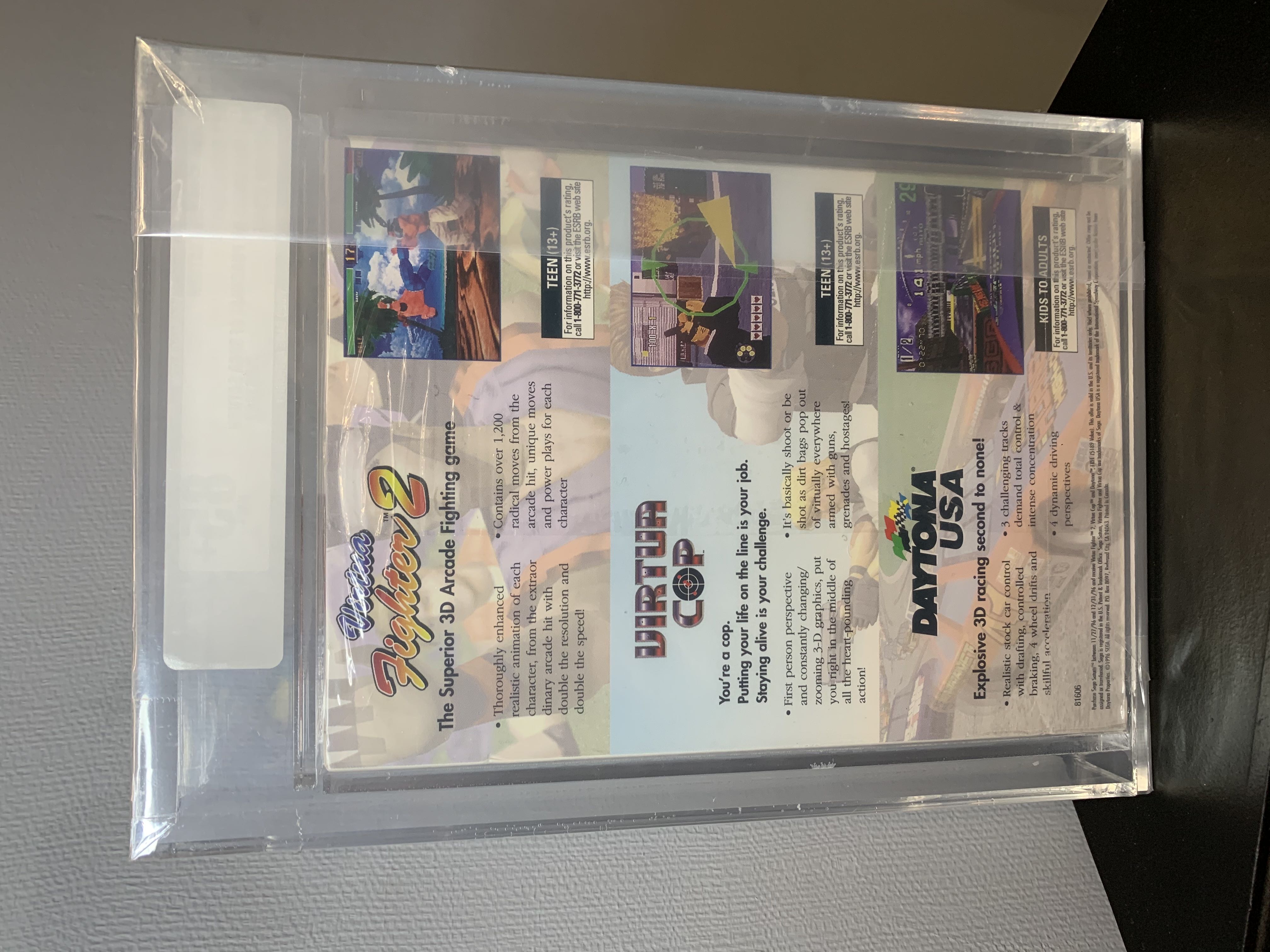 Virtua Fighter 2, Virtua Cop, Daytona USA - Sega Saturn (Sega - 2) video game collectible [Barcode 010086816068] - Main Image 4