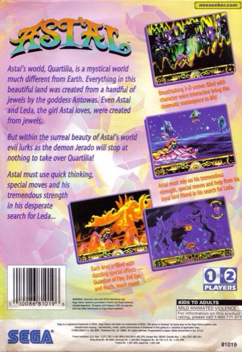 Astal - Sega Saturn video game collectible - Main Image 2