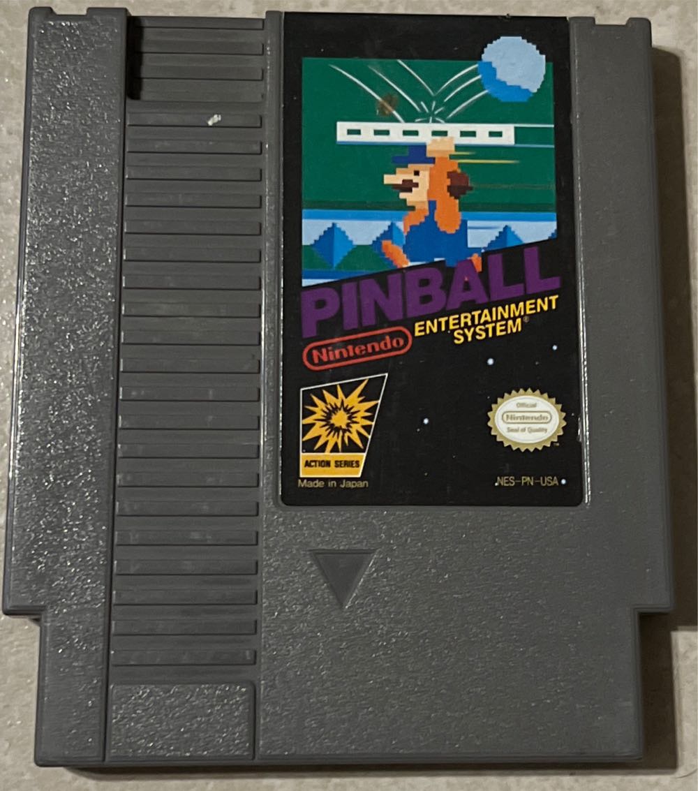 Pinball - Nintendo Entertainment System (NES) (Nintendo - 1-2) video game collectible - Main Image 2