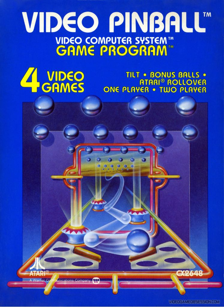 Pinball - Atari 2600 video game collectible - Main Image 1